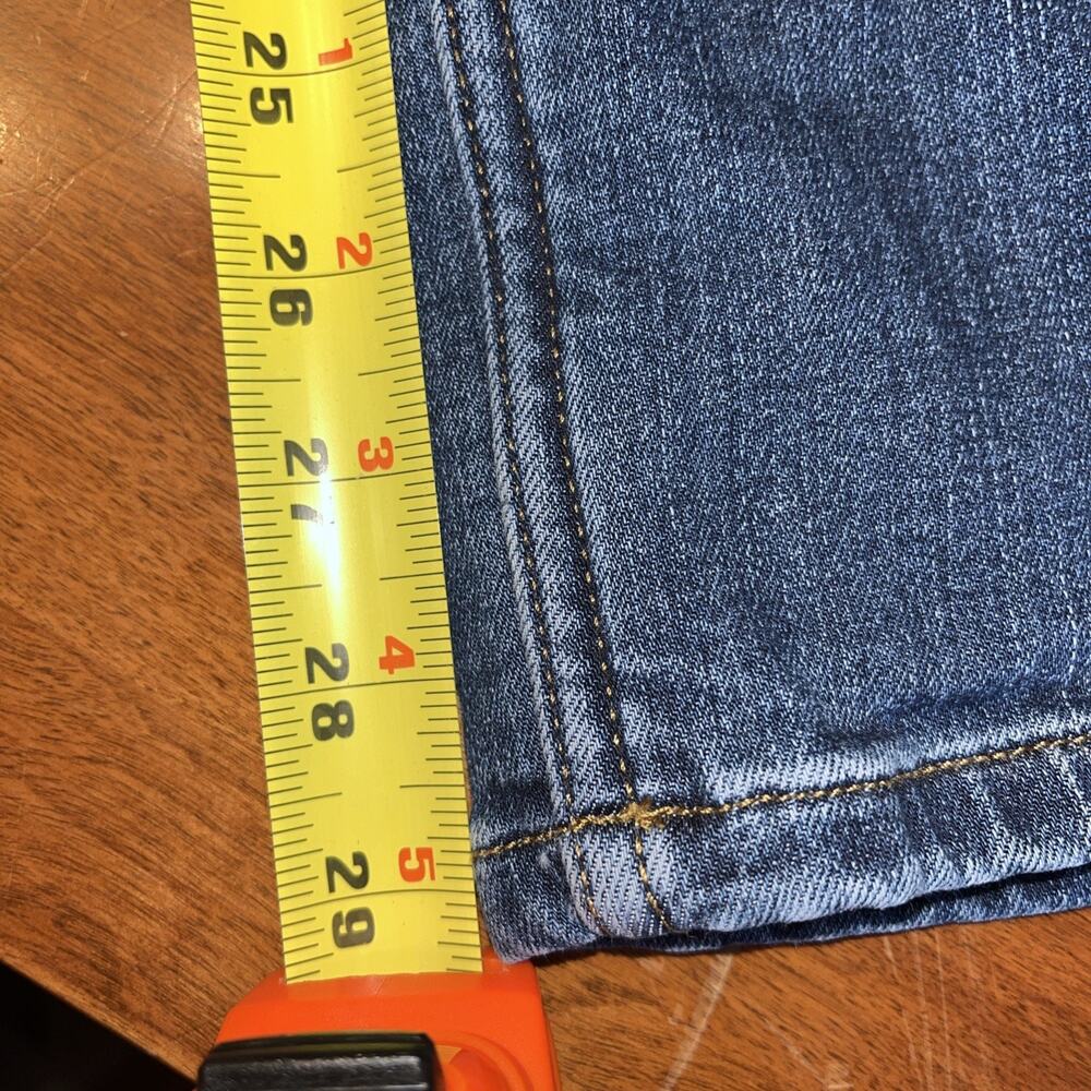 Duluth Trading Flannel Lined Jeans womens 14 x 29 Blue Denim daily straight leg - Picture 4 of 4